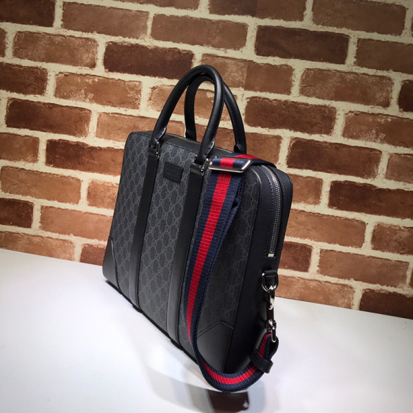 G*u*i gg black briefcase