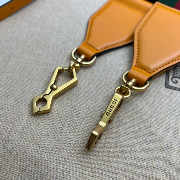 G*u*i mini top handle bag with bamboo