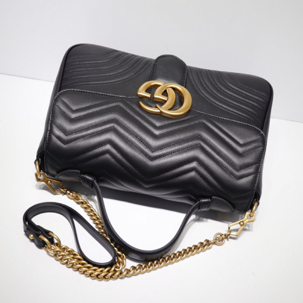 G*u*i gg marmont medium top handle bag