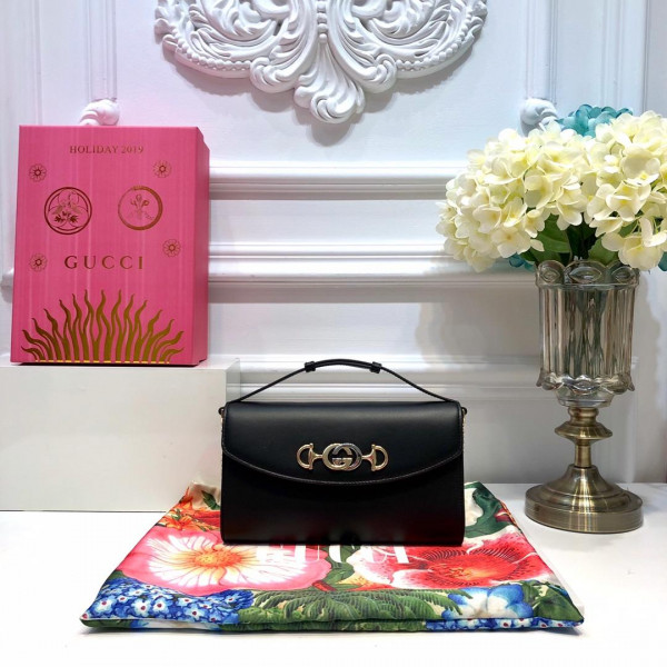 G*u*i zumi smooth leather small shoulder bag