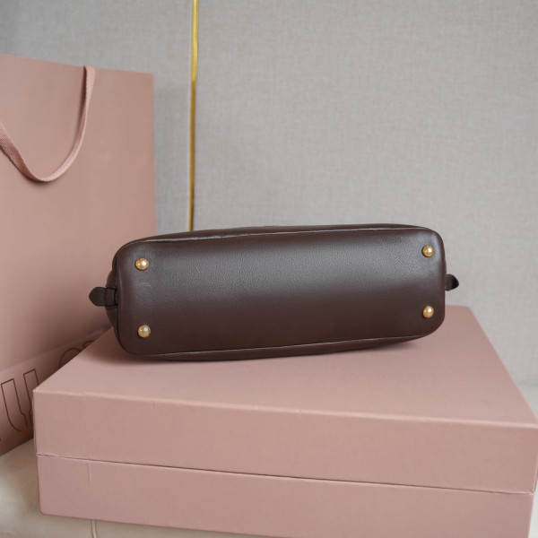 M*um*u aventure nappa leather top-handle bag