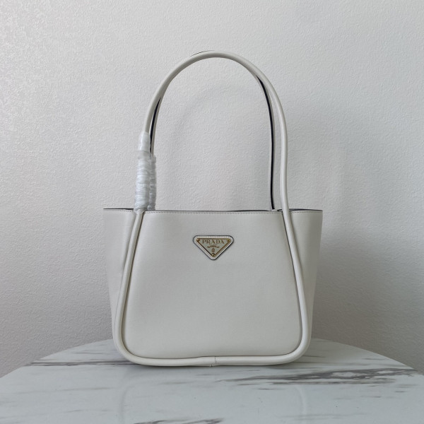 Pra*a medium leather handbag-25*18.5*12.5cm