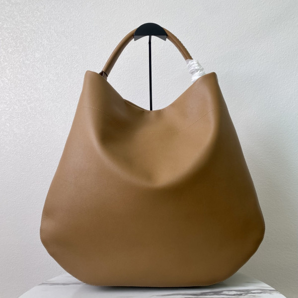 Pra*a large leather shoulder bag