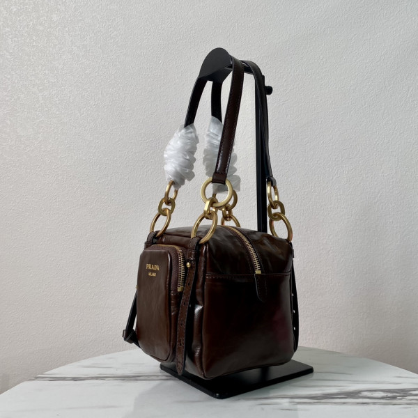 Pra*a dangle leather top-handle mini-bag