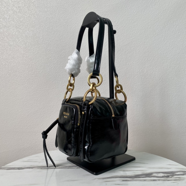 Pra*a dangle leather top-handle mini-bag