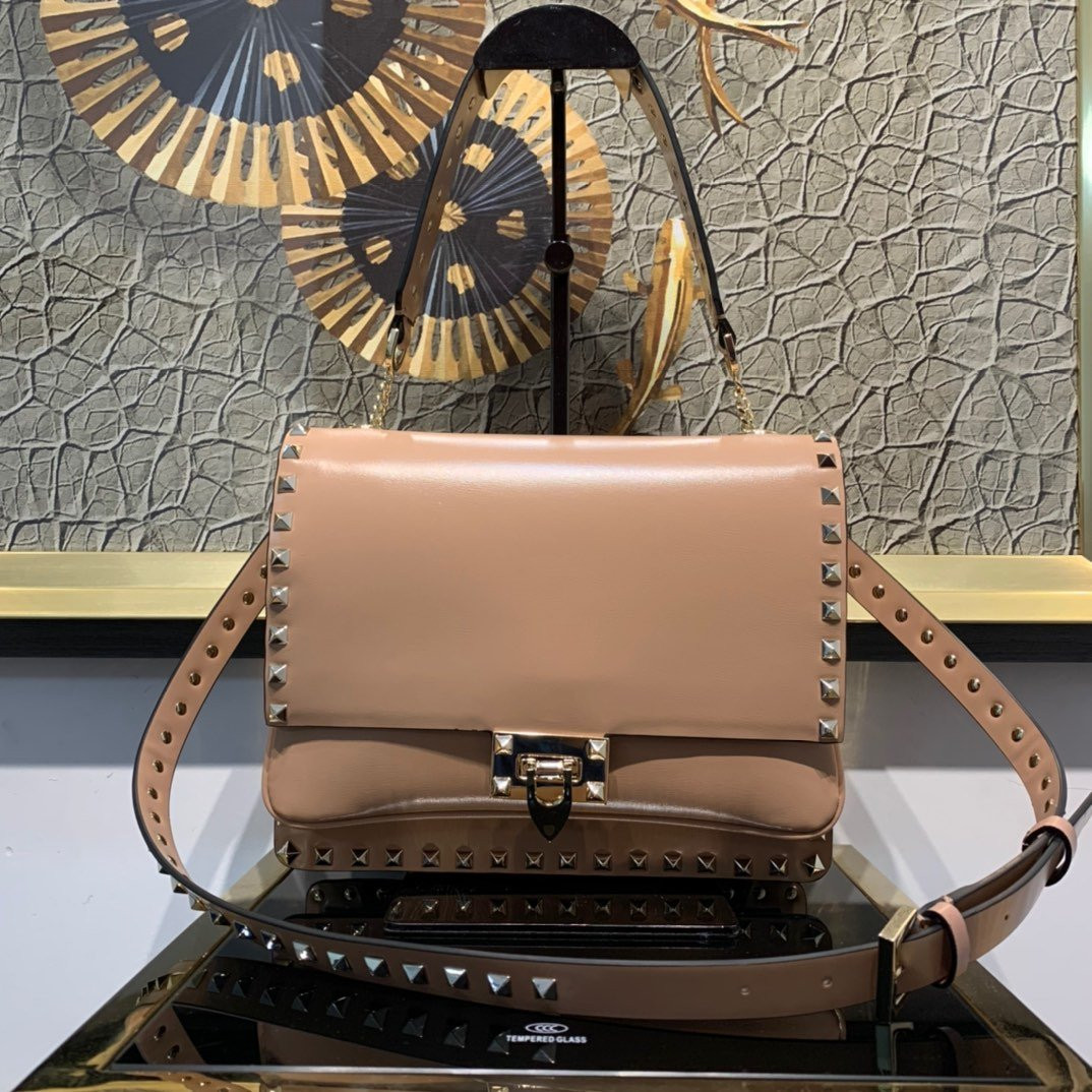 VALENTINO ROCKSTUD SMOOTH CALFSKIN CROSSBODY BAG