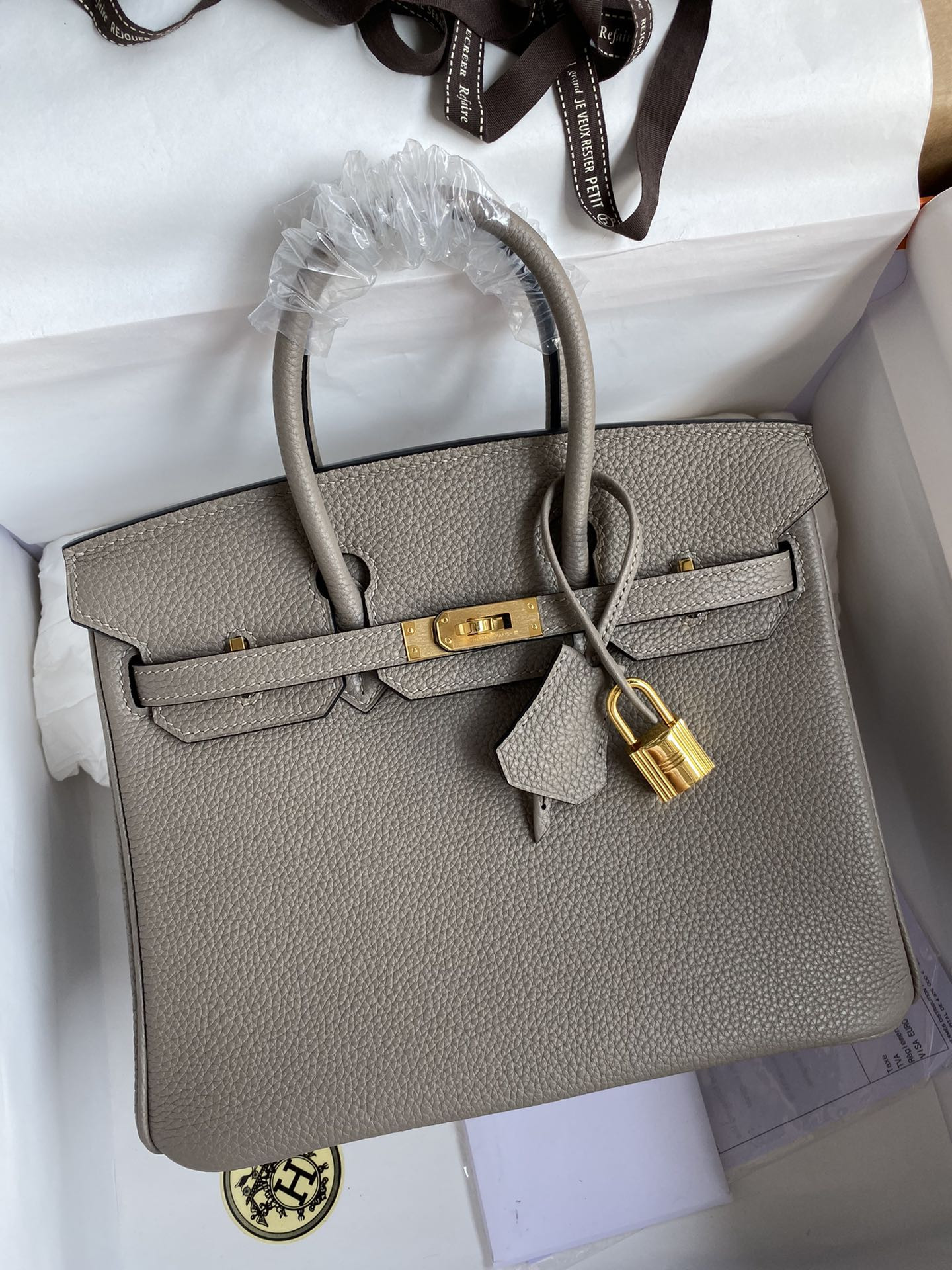H**mes birkin 25/30cm-togo leather