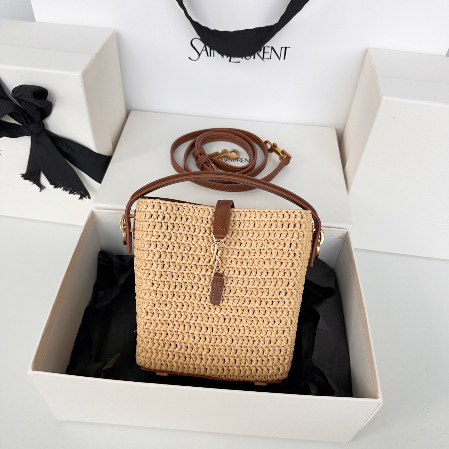 Y*L le 37 mini in raffia -15*13*6cm